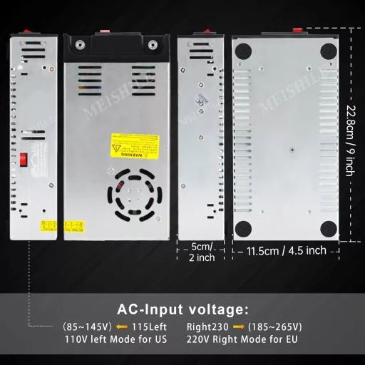 MEISHILE 600W 36V Ipari Kapcsoló Tápegység AC/DC Transzformátor LED Motor Szivattyú