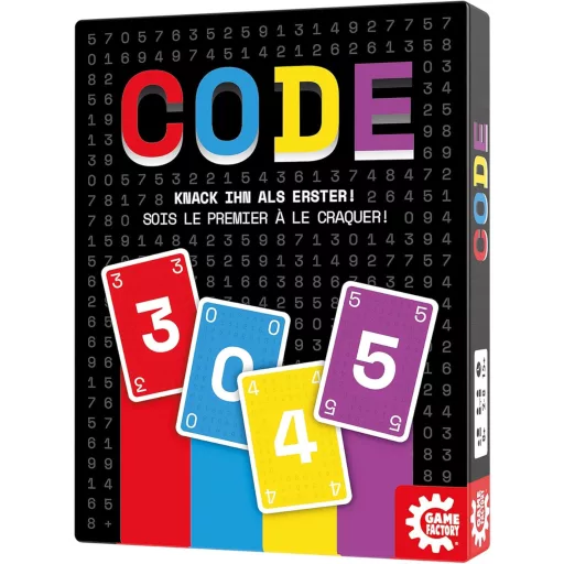 Game Factory Code Kártyajáték - Szórakoztató Társasjáték 2-8 Játékos Részére, 8 Éves Kortól, Családi és Baráti Összejövetelekre