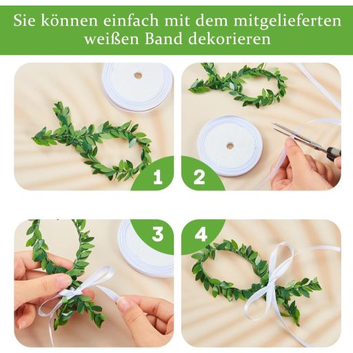 BBTO 10 db-os Hal Alakú Elsőáldozási Dekoráció Szett - Fiúknak és Lányoknak, Rattán Levelekkel, Szalaggal, Asztali Díszítéshez, Keresztelőre