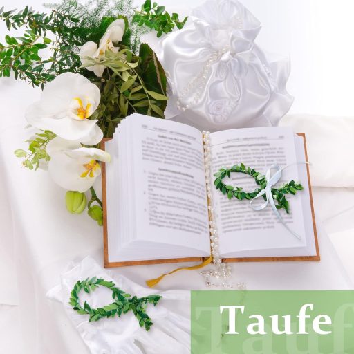 BBTO 10 db-os Hal Alakú Elsőáldozási Dekoráció Szett - Fiúknak és Lányoknak, Rattán Levelekkel, Szalaggal, Asztali Díszítéshez, Keresztelőre