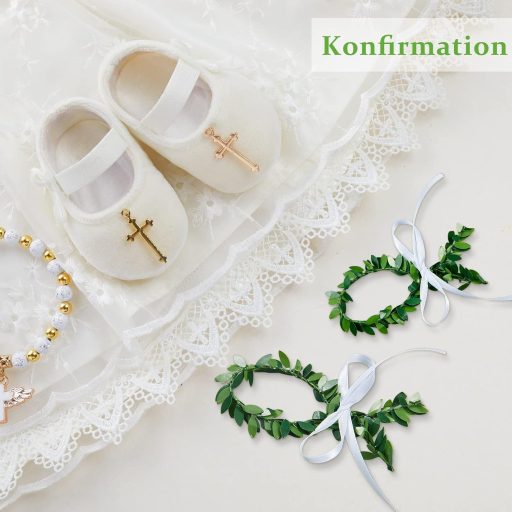 BBTO 10 db-os Hal Alakú Elsőáldozási Dekoráció Szett - Fiúknak és Lányoknak, Rattán Levelekkel, Szalaggal, Asztali Díszítéshez, Keresztelőre