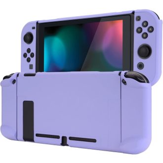   eXtremeRate zaštitna maska za Nintendo Switch, odvojiva, kompatibilna s dockom - Svijetloljubičasta