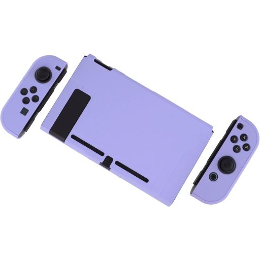 Husă de protecție eXtremeRate pentru Nintendo Switch, separabilă, compatibilă cu dock-ul - Mov deschis