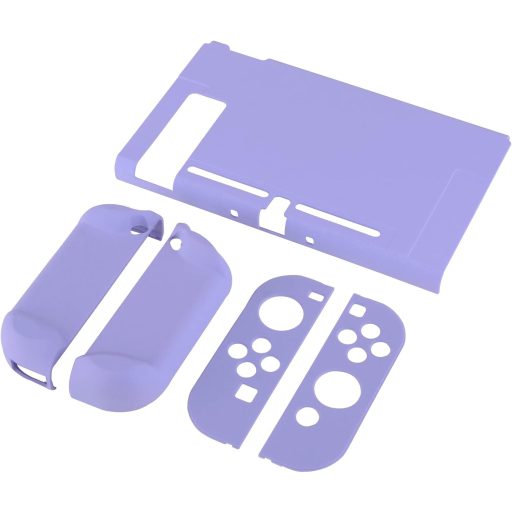 Husă de protecție eXtremeRate pentru Nintendo Switch, separabilă, compatibilă cu dock-ul - Mov deschis