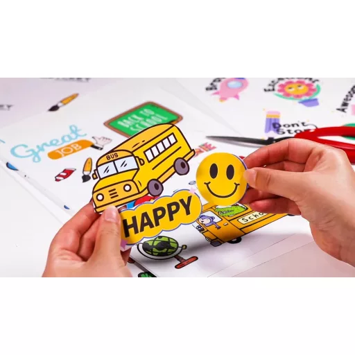 BETCKEY A4 Öntapadós Nyomtatható Mattkivitelű Etikett 20 lap Tintasugaras és Lézernyomtatóhoz