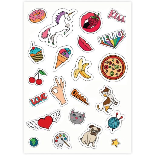 BETCKEY Etichete autoadezive A4, finisaj mat, 20 coli, pentru imprimante inkjet și laser