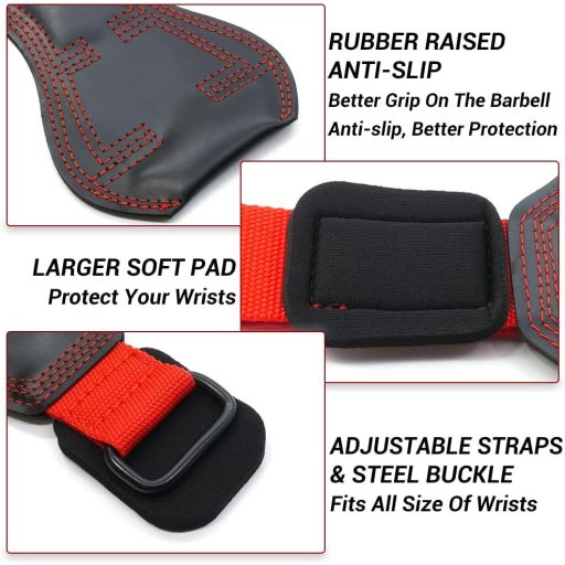 Kilitn Vzpieracie Rukavice Červené Neoprénové Polstrované Podpora Zápästia Powerlifting Kulturistika Tréning Ochrana Rúk Univerzálna Veľkosť
