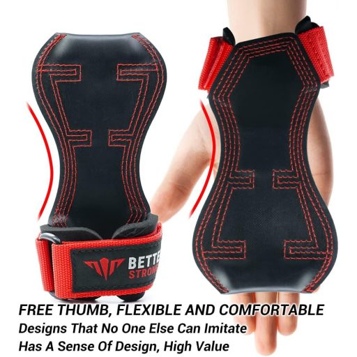 Mănuși de Haltere Kilitn Roșii, Neopren, Căptușite, Suport pentru Încheietură, Powerlifting, Bodybuilding, Protecție Mâini Antrenament, Mărime Universală