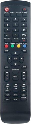 Telecomanda universală ALLIMITY pentru AKAI Smart TV - Compatibilă cu AKTV190, AKTV3210, AKTV4026 și alte modele, rază de acțiune 10m