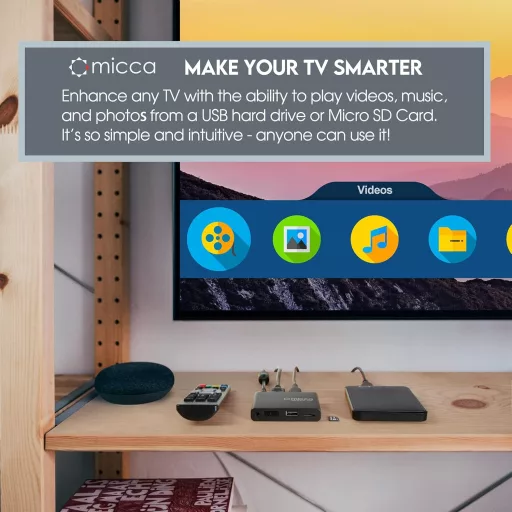 Multimediálny prehrávač Micca 4K 60Hz Ultra HD s podporou USB a MicroSD