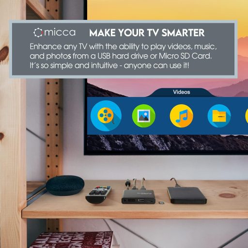 Micca 4K 60Hz Ultra HD médialejátszó USB és MicroSD támogatással