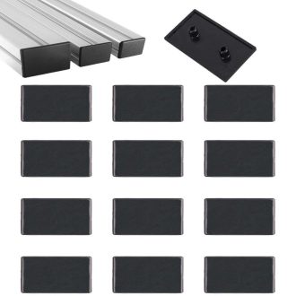   HJYZY ABS Műanyag Végzáró Sapka 30x60mm Alumínium Profilhoz - 35db Pack