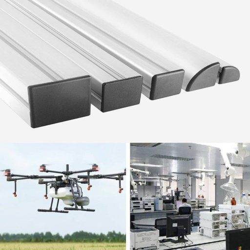 HJYZY ABS Műanyag Végzáró Sapka 30x60mm Alumínium Profilhoz - 35db Pack