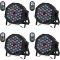 SKSBTF 4db RGB LED Par Lámpa 72W DMX512 Távirányítóval Diszkó Színpadi Fény