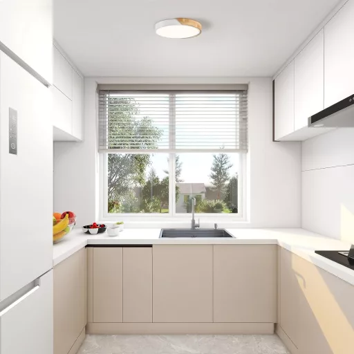Lampă de tavan LED Qamra 30 cm alb design modern din lemn living dormitor bucătărie - 30 cm, Alb