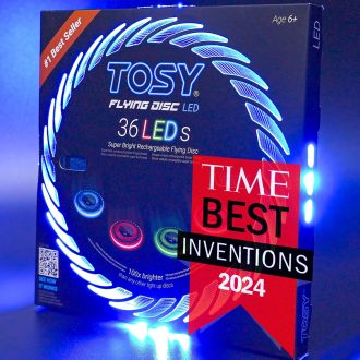   Lietajúci disk TOSY LED so 108 RGB LED diódami, inteligentné režimy, vodotesný, nabíjateľný
