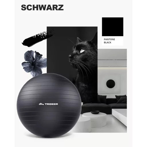 Trideer Fitness Lopta 45-85 cm Pilates Ravnoteža Yoga Kućna Uredska Lopta za Sjedenje