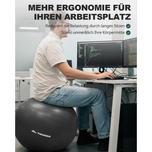 Trideer Fitness Labda 45-85 cm Pilates Egyensúly Jóga Otthon Irodai Ülőlabda