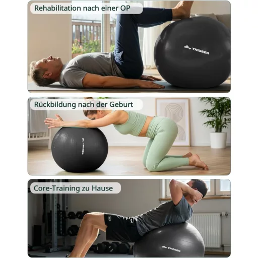 Trideer Fitness Labda 45-85 cm Pilates Egyensúly Jóga Otthon Irodai Ülőlabda