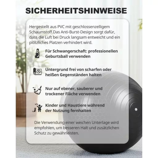 Trideer Fitness Labda 45-85 cm Pilates Egyensúly Jóga Otthon Irodai Ülőlabda