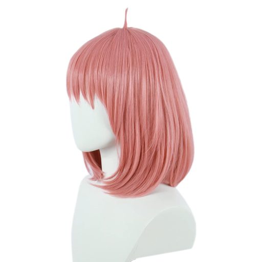 Linfairy Anya Forger Rózsaszín Bob Paróka Cosplay Jelmez Kiegészítő Nőknek