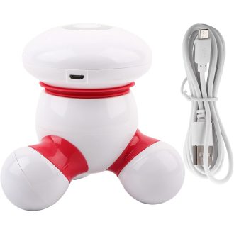   Aparat de masaj portabil USB Brrnoo cu vibrații și lumină LED pentru spate, gât, brațe și picioare