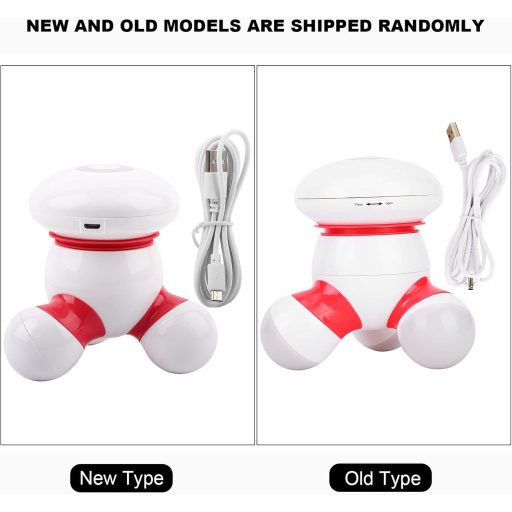 Brrnoo USB kézi masszírozó vibráló LED fénnyel hát nyak kar lábra