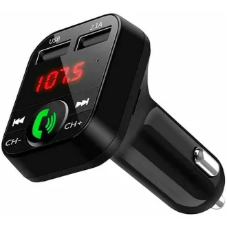   NK FM2102 Bluetooth 5.0 autós FM adó 12/24V kihangosító zenelejátszó USB gyorstöltés