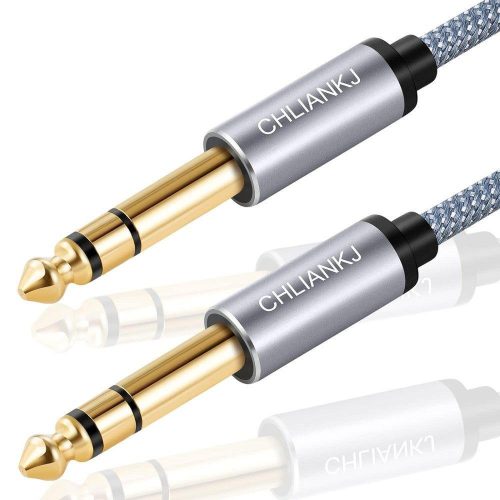 Cablu chitară împletit cu nylon, jack de 6.35 mm - Pentru chitară electrică