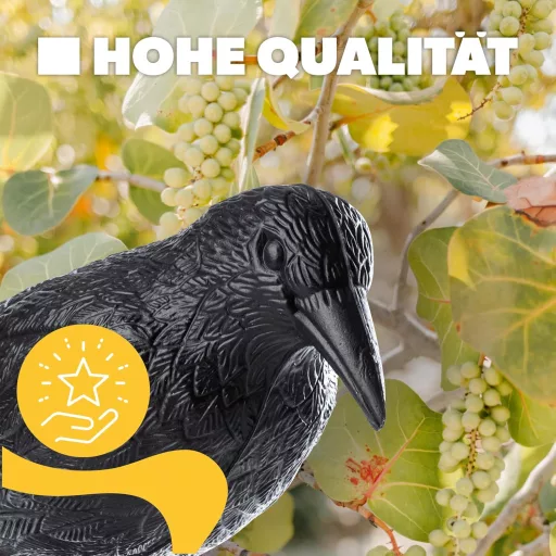 KADAX 2 db fekete hollóriasztó és galamb elriasztó műanyag madárriasztó