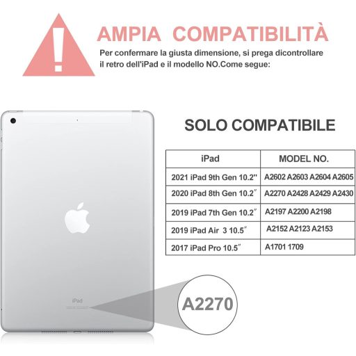 JADEMALL iPad maska s talijanskom tipkovnicom i trackpadom za 10,2" 9./8./7. generaciju