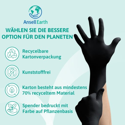 Mănuși de protecție din nitril Ansell Microflex 93-732, mărimea XL, 100 bucăți, fără latex și pudră