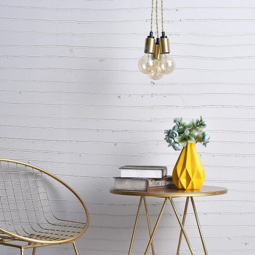 Set rozetă plafon ZOHAR Negru pentru montaj lustră suspendată cu 3 căi - Cu clemă de detensionare și accesorii de montaj