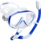 Dizokizo Set za ronjenje s maskom širokog vidnog polja, profesionalna maska za ronjenje s funkcijom protiv zamagljivanja.