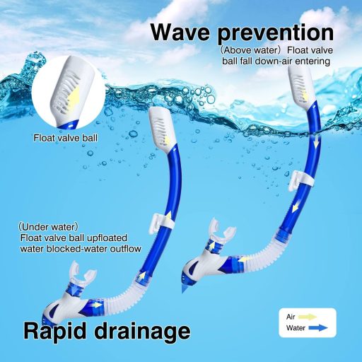 Dizokizo Snorkel Szett Széles Látómezővel, Profi Búvárkodás Maszk Páramentesítéssel