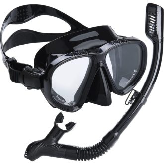   Dizokizo Set za ronjenje s maskom za odrasle, panoramska maska protiv zamagljivanja, vodonepropusna oprema za ronjenje