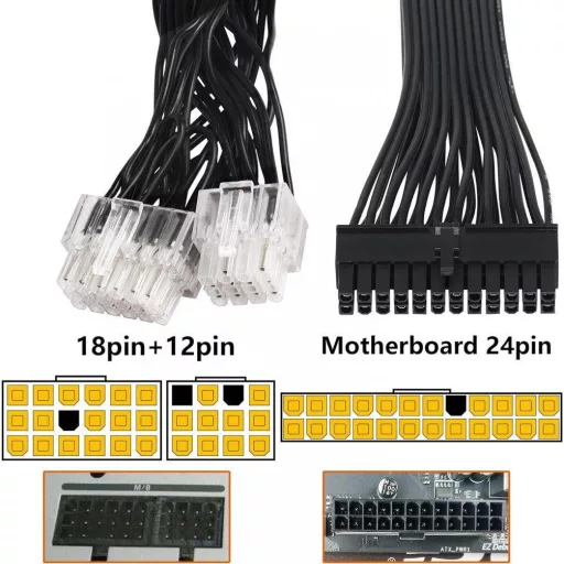 24-pinski ATX kabel napajanja kompatibilan s Super Flower Leadex G