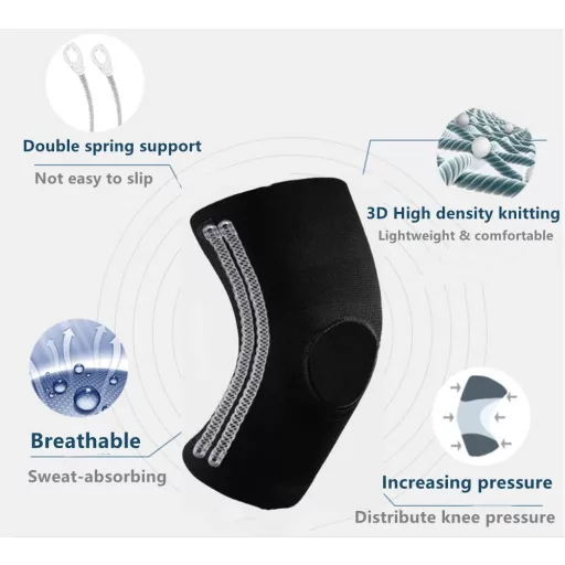 SOLO ACTFIT Ortopédikus Térdrögzítő Kompressziós Támasz L/XL Méret