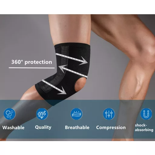 SOLO ACTFIT Ortopédikus Térdrögzítő Kompressziós Támasz L/XL Méret