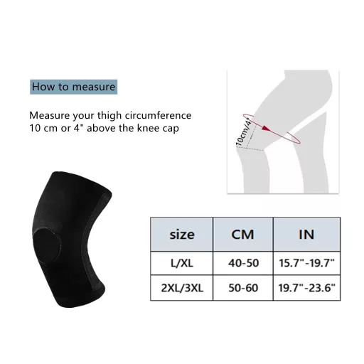 Orteză pentru genunchi SOLO ACTFIT, suport compresiv, mărimea L/XL