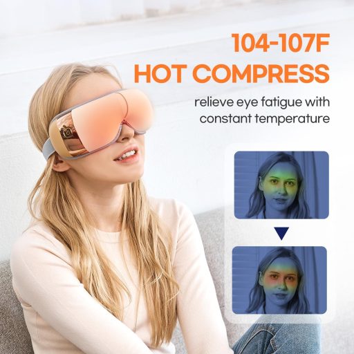 Aparat de masaj ocular HuBDIC Hem-5 Premium cu încălzire și vibrații, pentru oboseala ochilor.