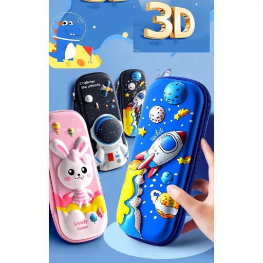 flyorigin 3D Űrhajó Tolltartó Fiúknak és Lányoknak Fekete Tárolódoboz