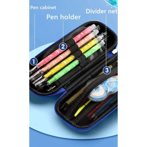 flyorigin 3D Űrhajó Tolltartó Fiúknak és Lányoknak Fekete Tárolódoboz