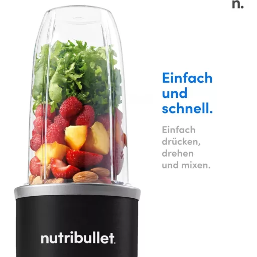 NutriBullet Pro 900W mixér čierny – Rýchly výrobník smoothie so 700 ml nádobou