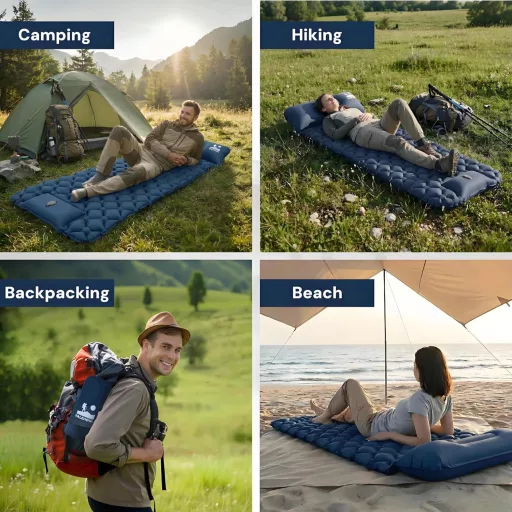 VALEHOWL 800g Ultralight Aufblasbare Schlafmatte - R-Value 3.0, Wasserdicht Camping Luftmatratze
