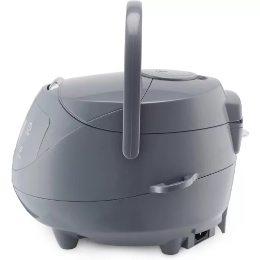 Yum Asia Panda Mini rizsfőző Ninja kerámia edénnyel, 0,63L kapacitás, 8 főzési program, fuzzy logic technológia, 350W, kobalt szürke