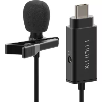   Cubilux USB-C mikrofon s 3,5 mm priključkom za slušalice, kompatibilan s iPad Pro Air Mini, MacBook, Google Pixel, Lavalier mikrofon
