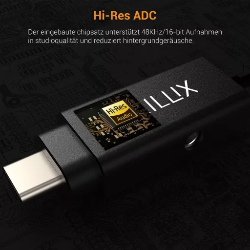 Cubilux USB-C Mikrofon 3.5mm Fejhallgató Csatlakozóval iPad Pro Air Mini MacBook Google Pixel Kompatibilis Csiptetős Mikrofon
