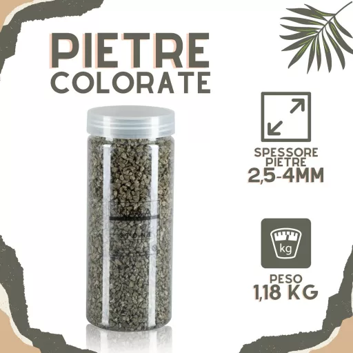 moorg Dekorativni kamenčići za vaze, ukrasno smeđe stakleno kamenje veličine 2,5-4mm, 1180g, za dekoraciju doma, ukras za stol