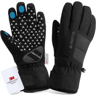   HIKENTURE téli kesztyű 3M Thinsulate, vízálló touchscreen, kerékpározáshoz